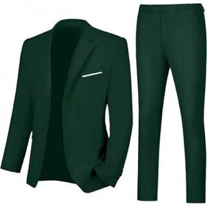 SHEIN Forest Green Men's Suit